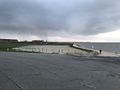 Umbauarbeiten am Strand und seiner Umgebung im Zuge des Masterplans Wasserkante - Aufnahme vom 19. November 2020.
