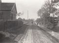 Heitsweg um 1930 als Sandstraße, Blick nach Nordwest zur Schulstraße.