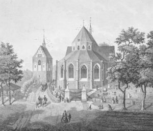 Ludgerikirche Am Markt Marktplatz Glockenturm Kirche 1860.jpg