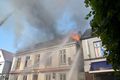 Brand des Gebäudes am 24. Juni 2020.