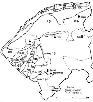 Deiche Eindeichungen Polder Übersicht vor 1950 01.JPG