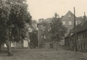 Am Markt 38 Am Markt 40 Weinhaus Ludgerikirche 1950 01.jpg