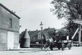 Blick in die andere Richtung gegen Ende der 1930er. Die Klappbrücke wurde 1939/1940 abgebrochen.