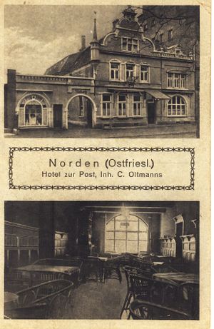 Am Markt Hotel Zur Post um 1920 01.JPG
